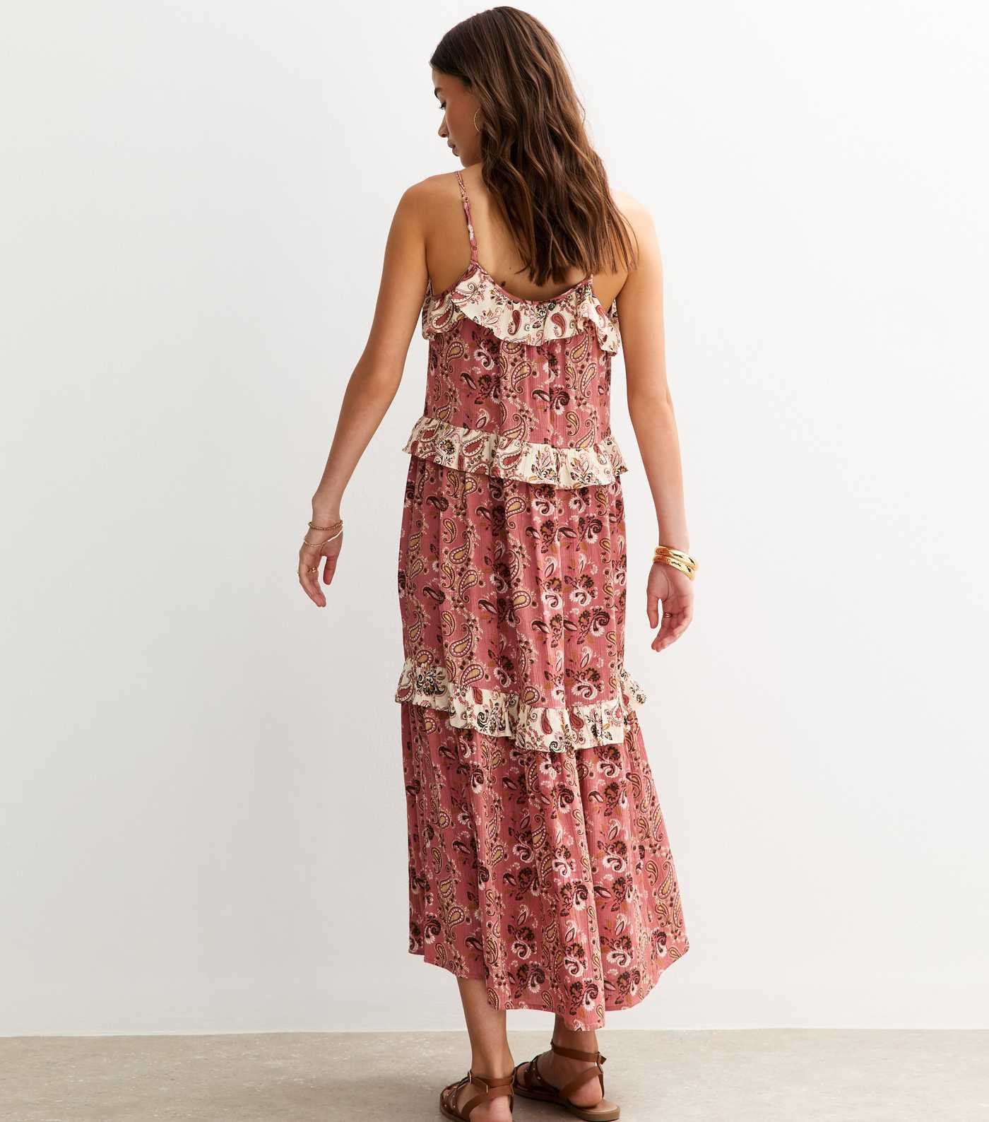 Pink Paisley Floral Print Strappy Maxi Dress | New Look | New Look (UK)