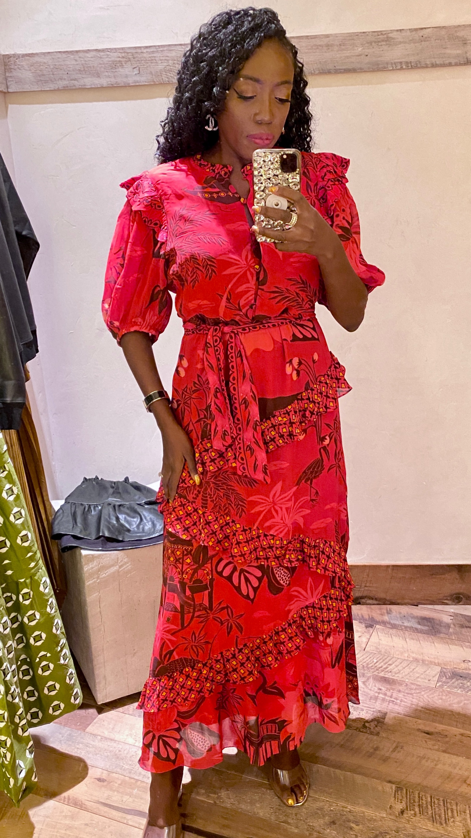 farm rio holiday dress Farm Rio Hearts Ikat Dress Review