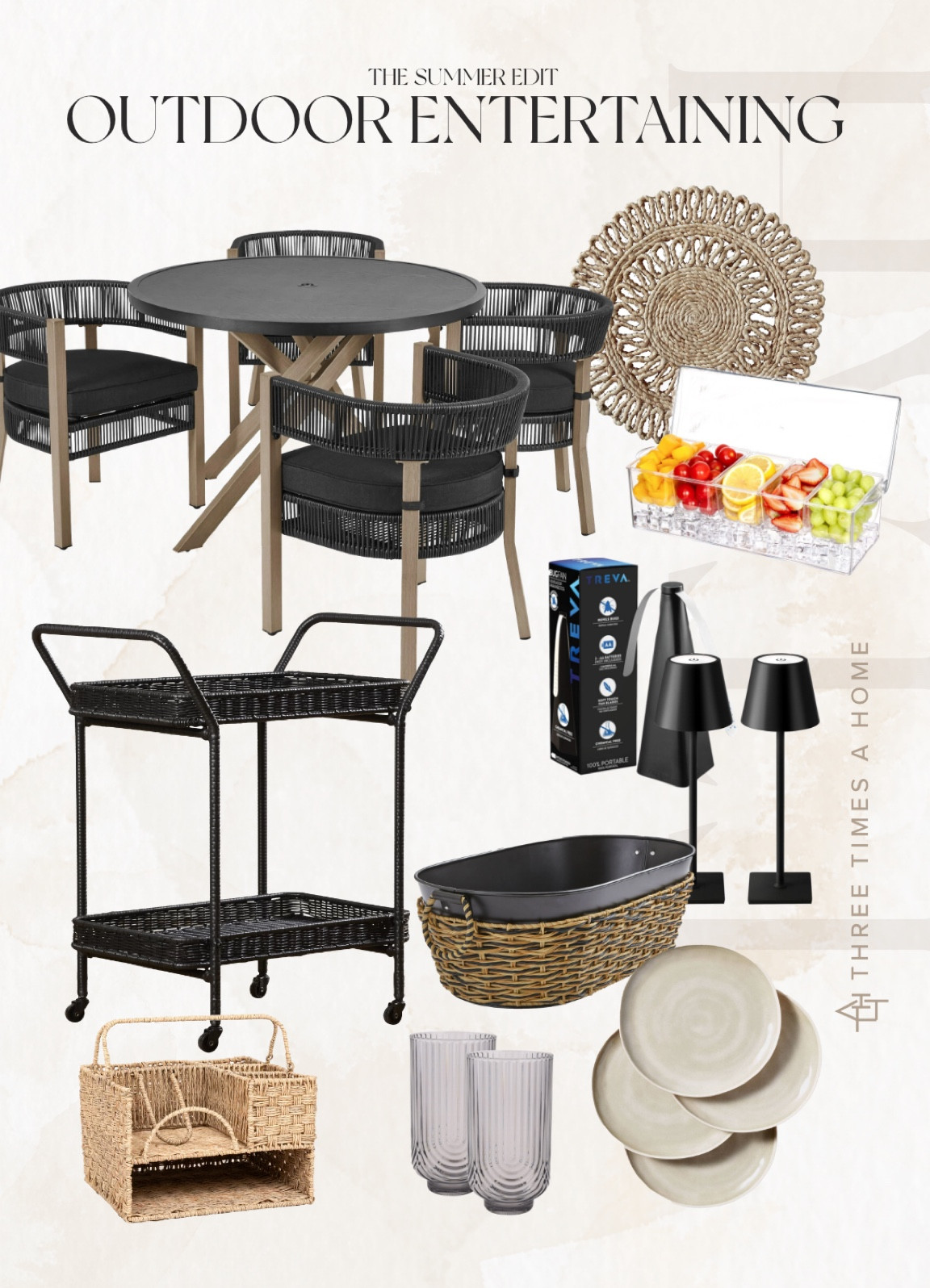 Outdoor dining and entertaining 🖤 

#LTKSeasonal #LTKStyleTip #LTKHome