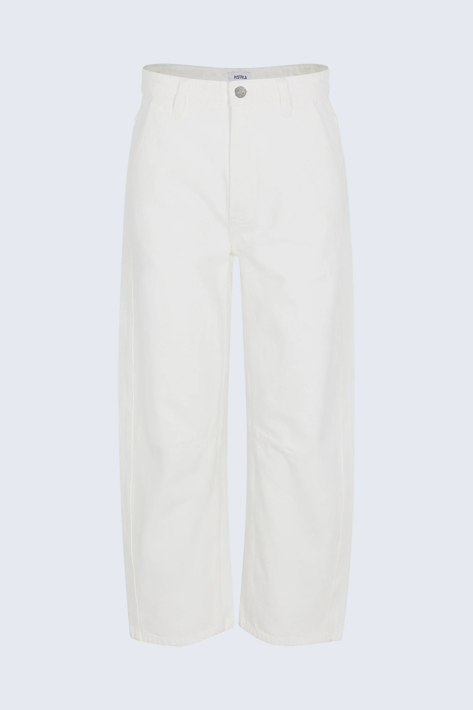 Beau Seamed Crescent Leg - Paper White | Pistola Denim