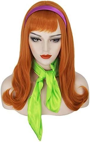 Mersi Daphne Wig Costume Women Orange Wigs for Daphne Cosplay Long Ginger Hair Wigs for Party Hal... | Amazon (US)