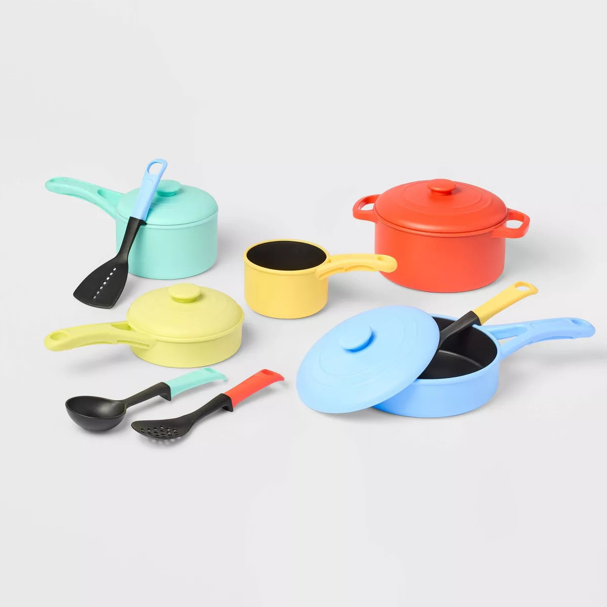 Pots & Pans Set - Gigglescape™: Play Food & Toy Kitchens, Pretend Kitchen Accessories, Toddler ... | Target