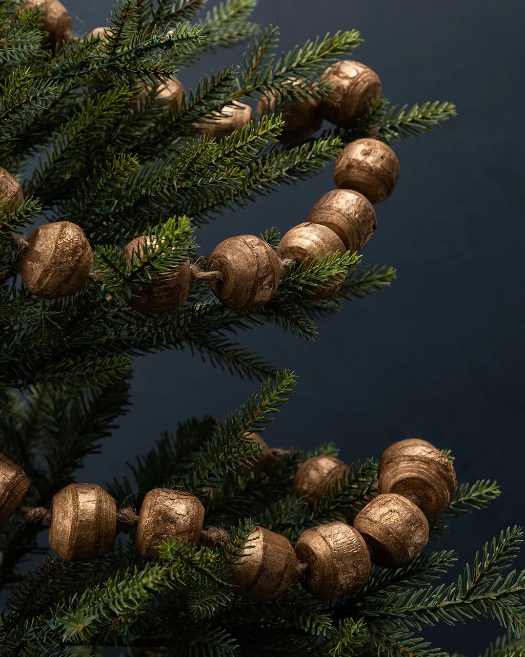 Gold Wood Beaded 5' Garland | McGee & Co.