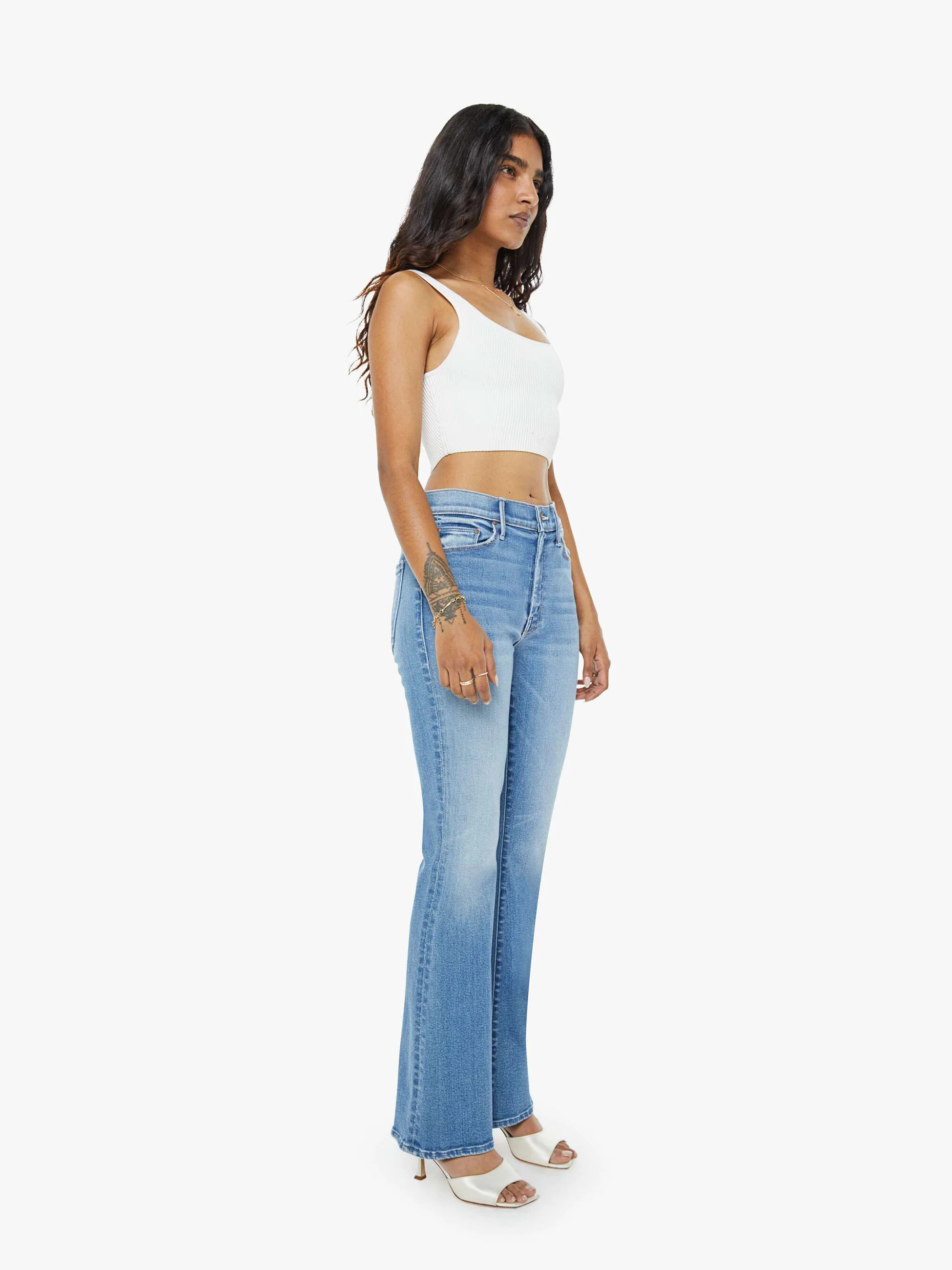 PETITES The Lil Weekender - Layover | Mother Denim
