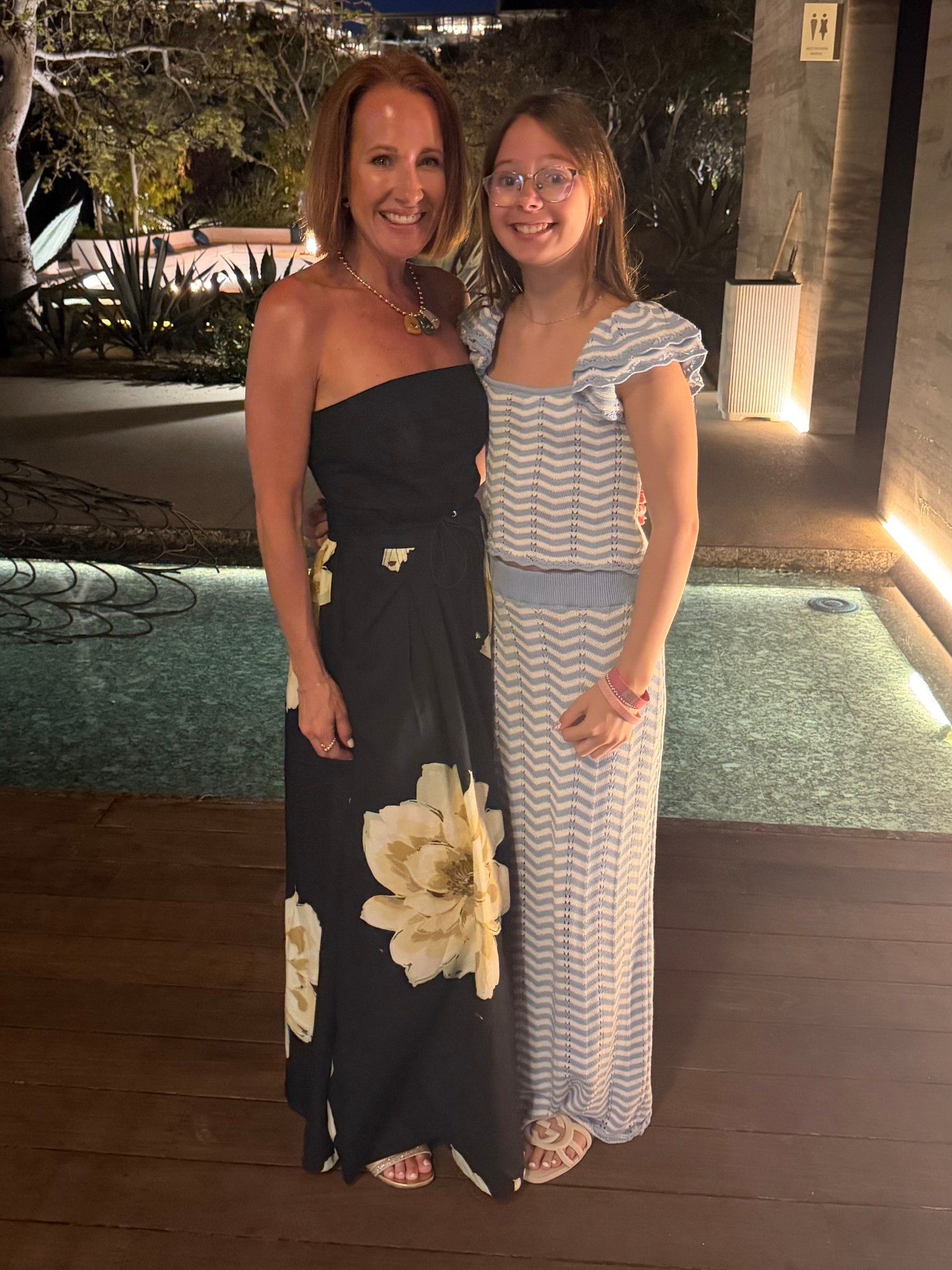 Mommy + me dinner look 🌴✨

Wore this gorgeous strapless maxi from Anthropologie for dinner—such a flattering fit and the oversized floral makes it feel extra elevated (but still easy and comfy). Perfect vacation dress or summer event option.

Poppy is in the sweetest blue set from Cake for Dinner—lightweight, breezy, and adorable for warm nights. The cutest mommy-daughter dinner moment.

Linking both looks here if you’re planning spring break outfits, resort wear, or family vacation style.

#LTKootd #LTKKids #LTKOver40