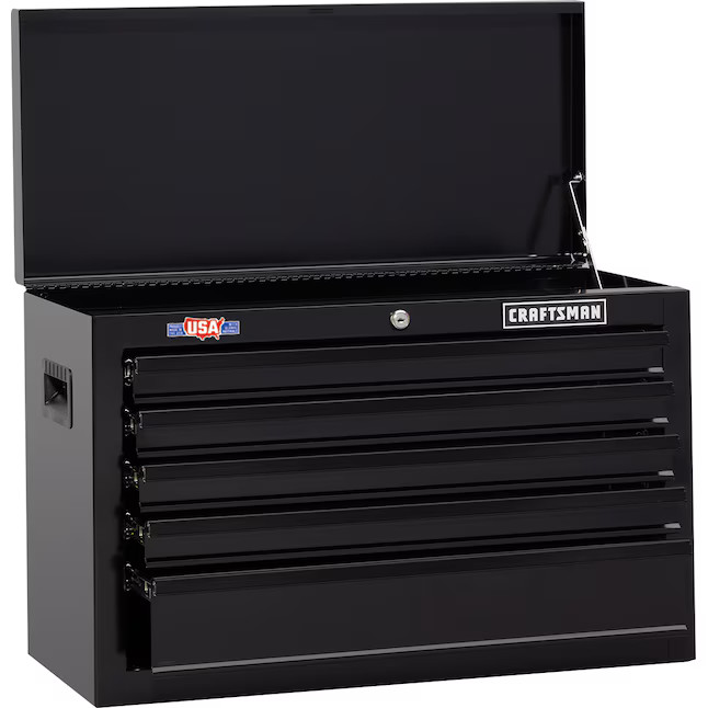 CRAFTSMAN 1000 Series 26-in W x 17.25-in H 5-Drawer Steel Tool Chest (Black) Lowes.com | Lowe's