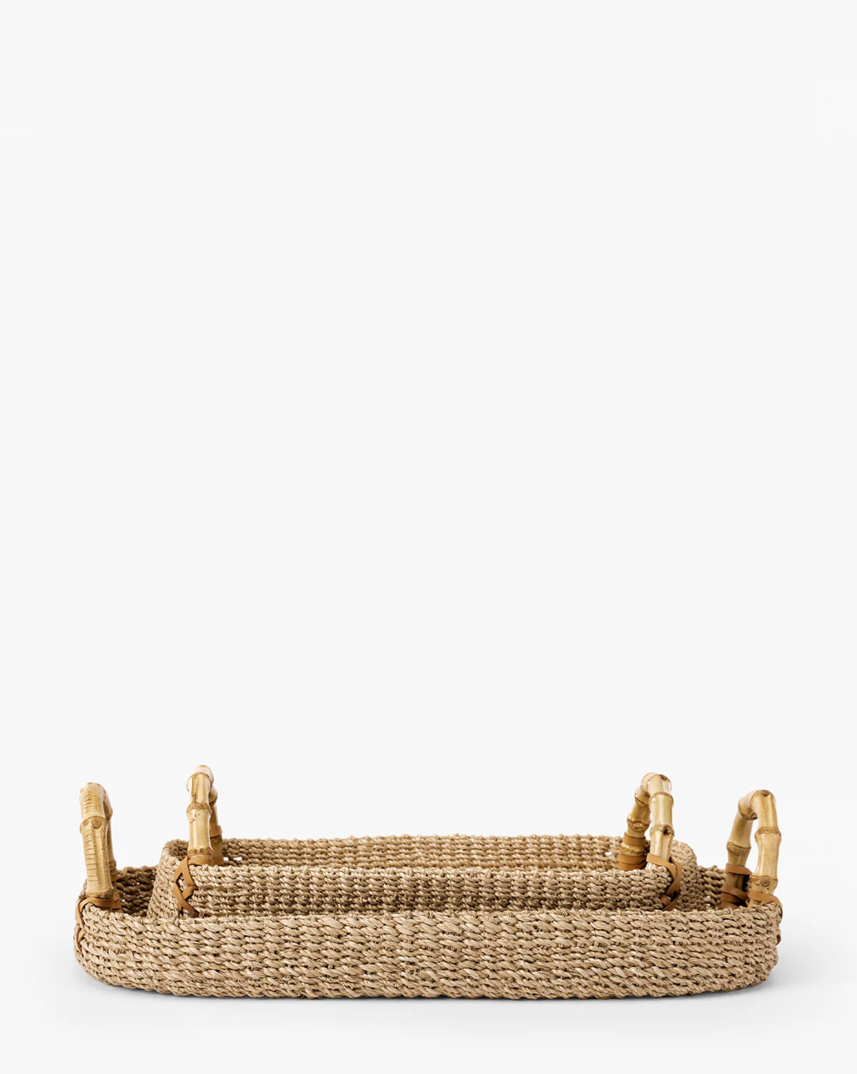 Abaca Tray with Bamboo Handles | McGee & Co. (US)