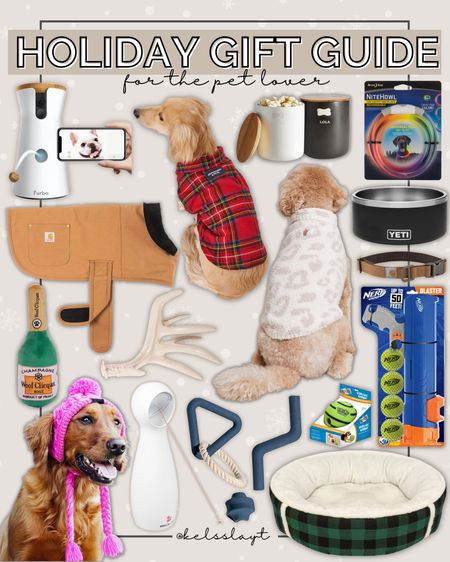 Gift guide for the pet lover, pet parent, pet mom, pet dad, barefoot dreams dog, furbo, yeti water bowl, dog bed 

#LTKGiftGuide #LTKHoliday #LTKCyberweek
