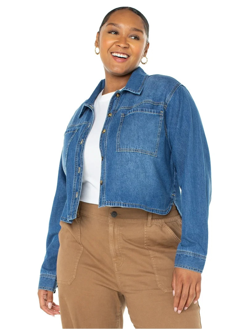 Celebrity Pink Juniors and Juniors Plus Hi Low Long Sleeve Shirt Sizes XXS-3X | Walmart (US)