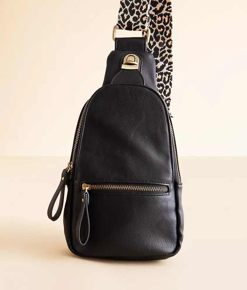 Textured Crossbody Sling | Buckle