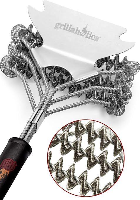 Grillaholics Grill Brush Bristle Free - Safe Grill Cleaning with No Wire Bristles - Professional ... | Amazon (US)