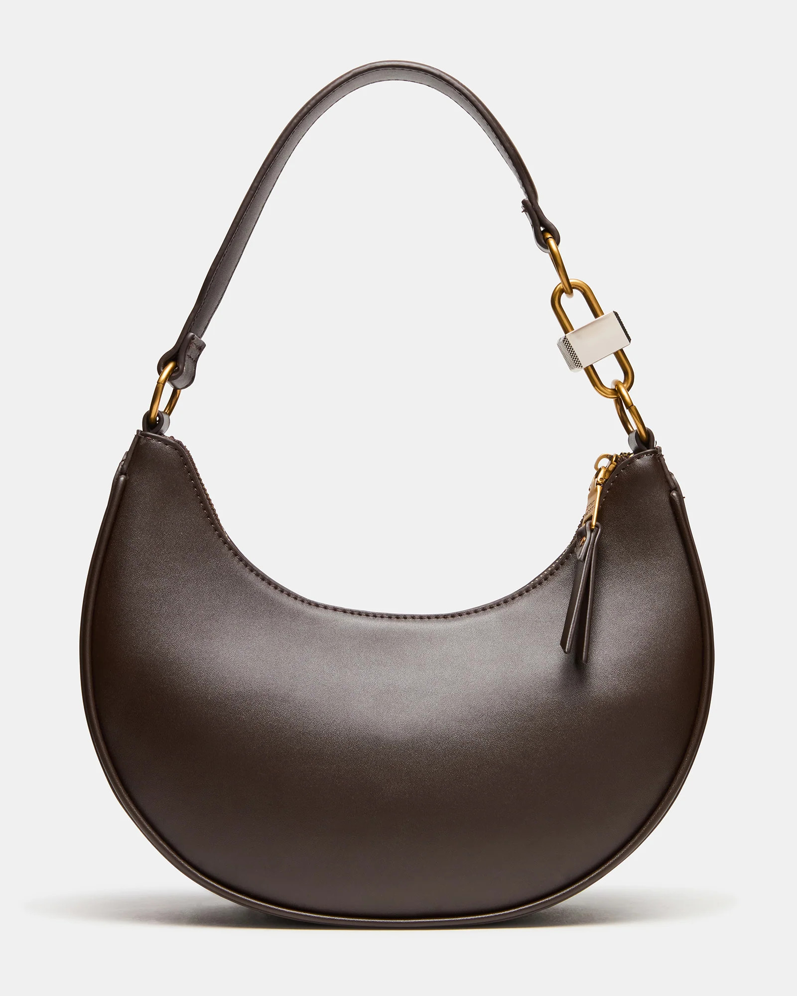 LOHAN Bag Walnut Structured Hobo Shoulder Handbag | Steve Madden (US)