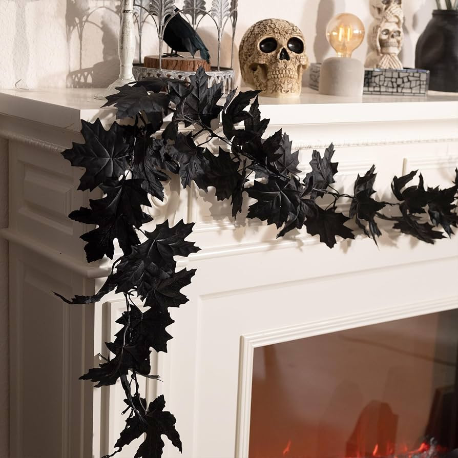 Valery Madelyn 9ft Halloween Garland with Lights for Mantle Party Decor | Amazon (US)
