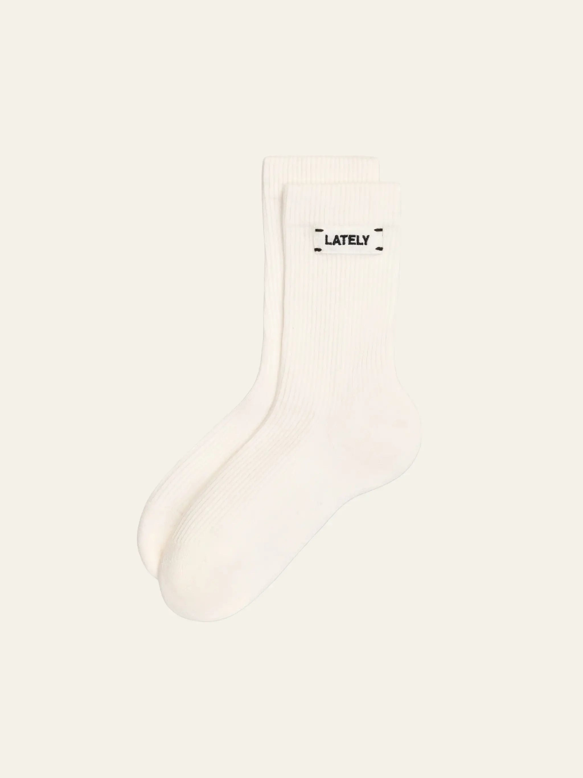 Lately Ribbed Half Crew Socks | Lately Lounge The Label