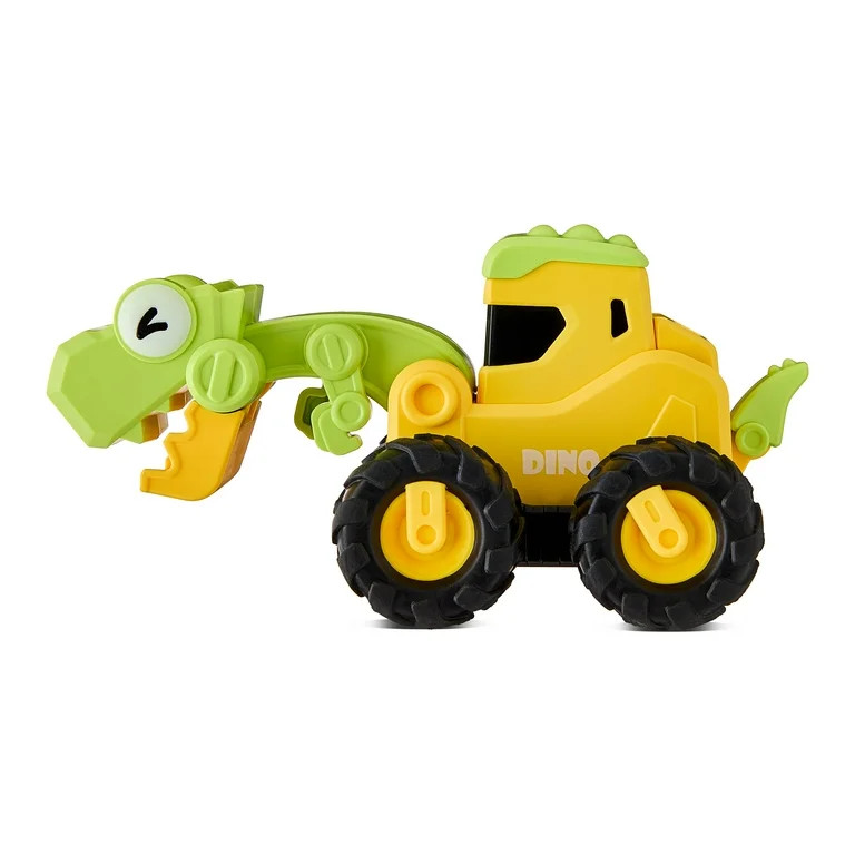 Dinosaur Excavator Pull-Back Vehicle, Green and Yellow, 3", Easter by Way To Celebrate | Walmart (US)