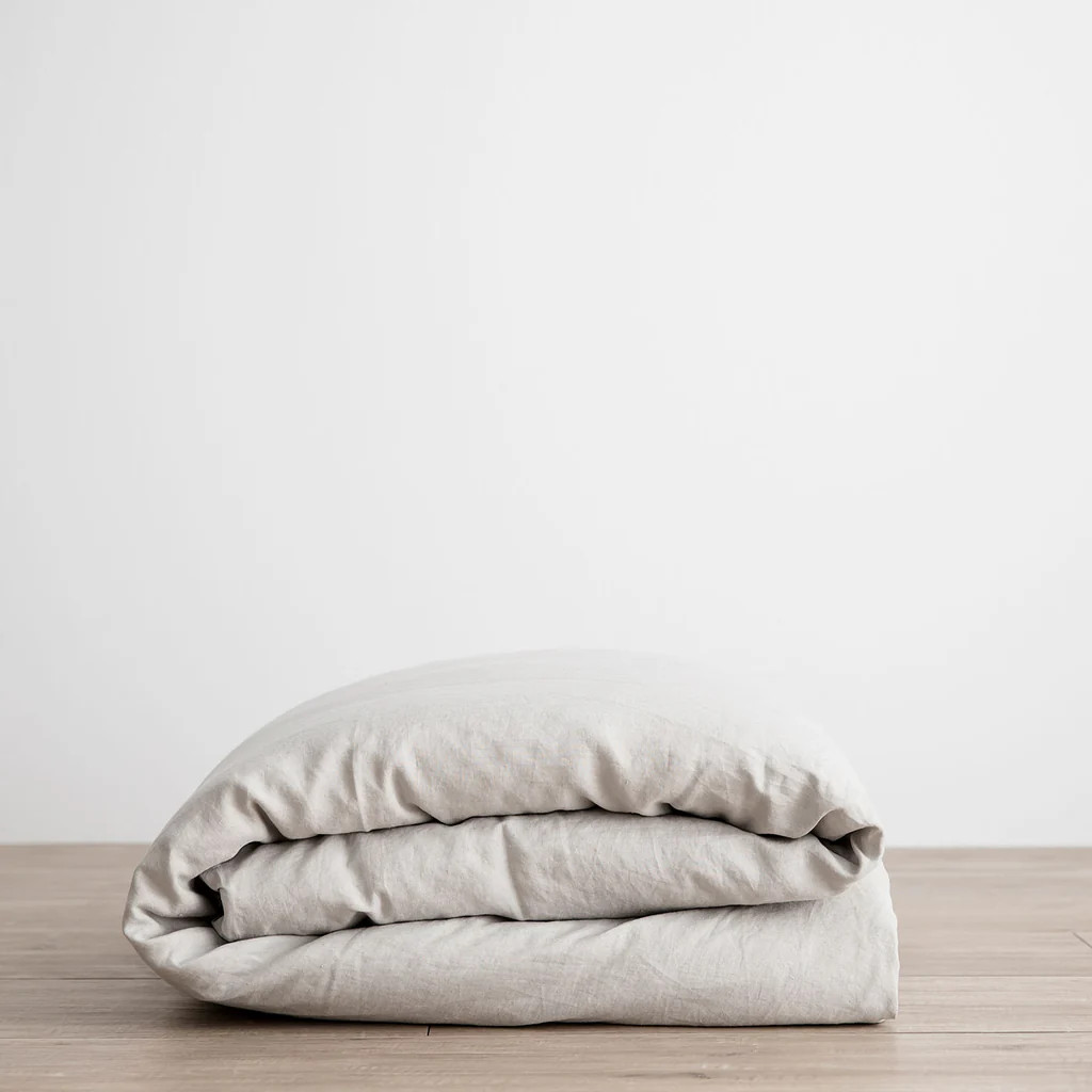 Linen Duvet Cover - Smoke Gray | Cultiver