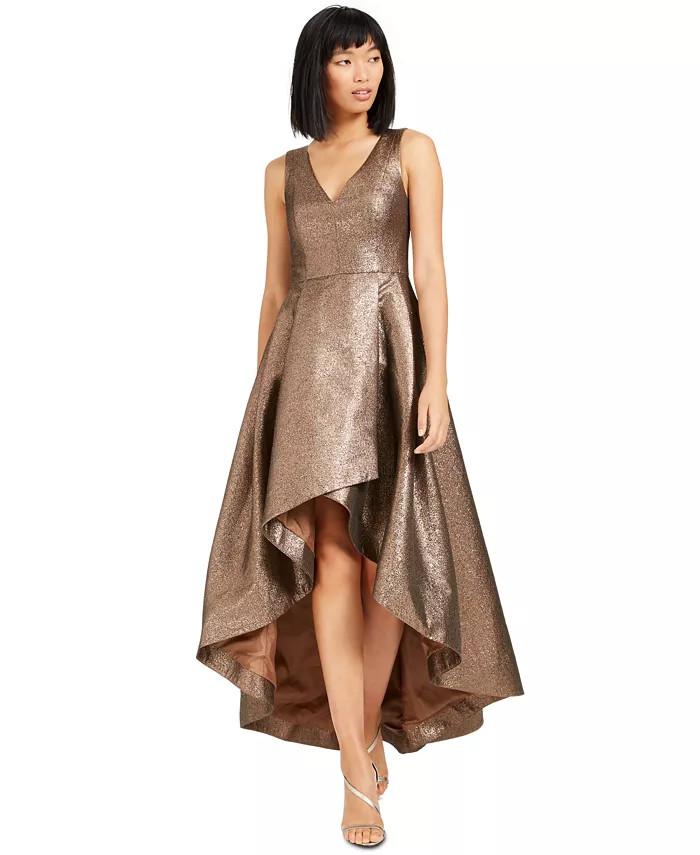 Metallic High-Low Ball Gown | Macys (US)