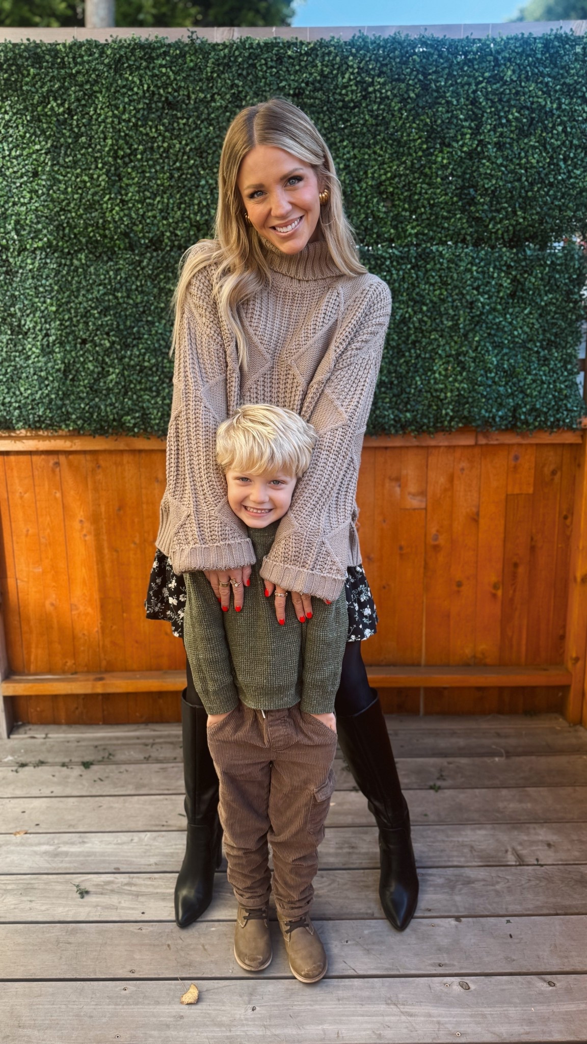 OOTD for a day in wine country with my littlest man — obsessed with this oversized sweater over skirt or skort combo. 🙌🏼✨ wearing smalls in both and the sweater is on sale! Use code LIN15 to get 15% off your order of $70+ @cupshe

#LTKgrwm #LTKFindsUnder50 #LTKootd
