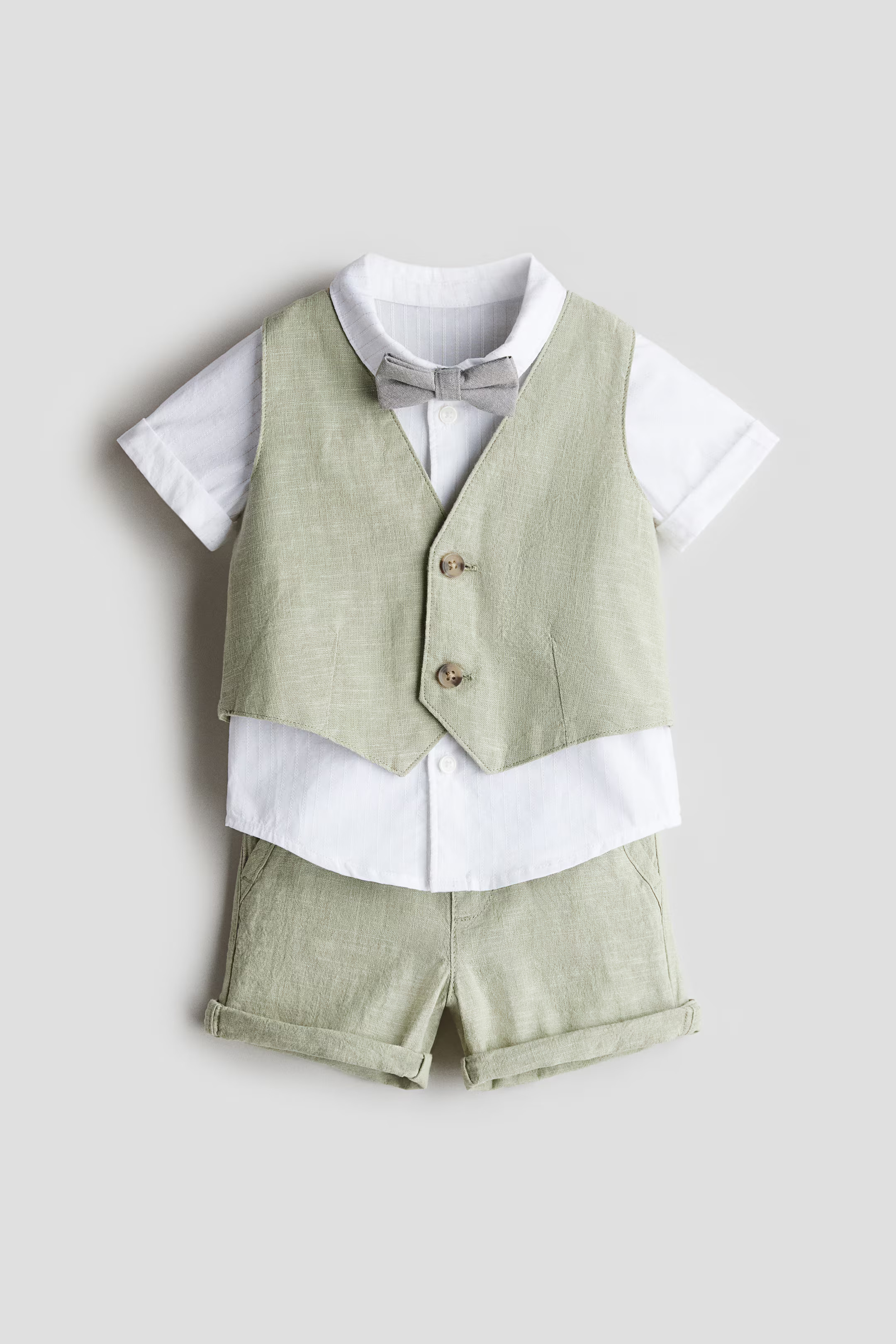 4-Piece Linen-Blend Dressy Set | H&M (US + CA)