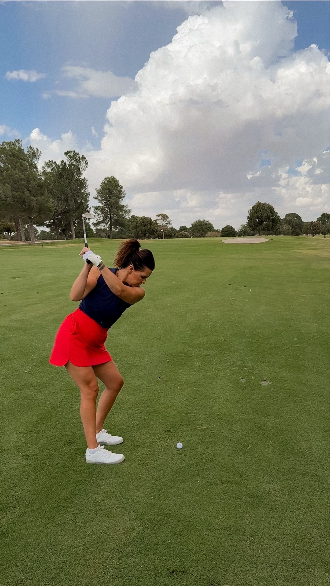 Amazon golf outfit 
Tank: medium (for a more tight fit)
Skort: XL (loved that this was longer and the material is more of a windbreaker style)
Also my golf glove for girls with longer nails!

#LTKOver40 #LTKMidsize #LTKActive