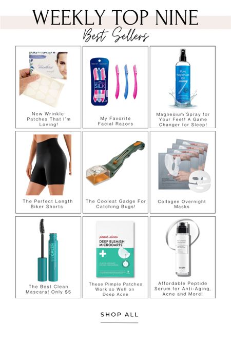 Weekly top sellers on Amazon!
.
.
.
Summer, face patches, face razors, magnesium spray, biker shorts, bug catcher, collagen mask, clean mascara, pimple patches, peptide serum

#LTKFindsUnder50 #LTKMidsize #LTKBeauty
