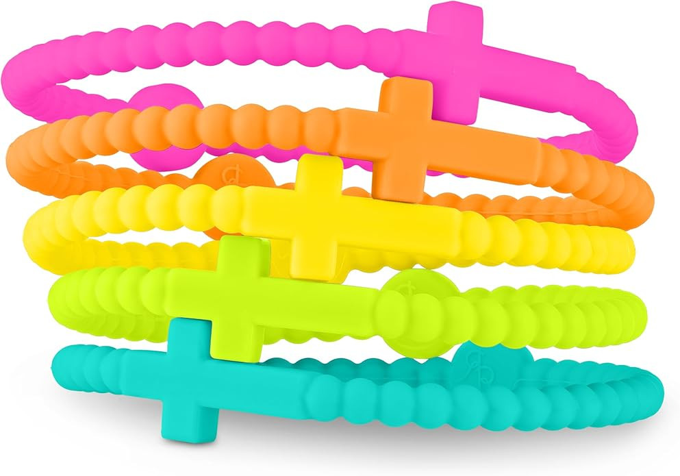 Ryan & Rose Jesus Bracelets - Cross Silicone Bracelet | Amazon (US)