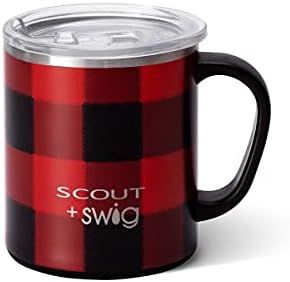 Swig Life Camper Mug, 12oz Travel Mug with Handle and Lid, Stainless Steel, Dishwasher Safe, Trip... | Amazon (US)