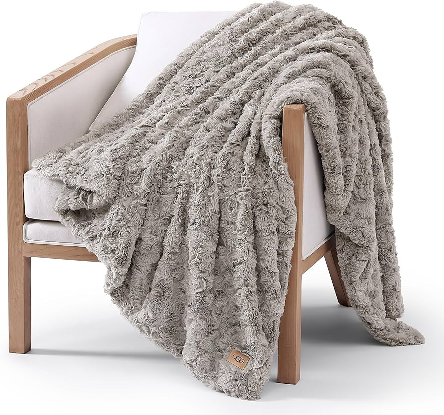 UGG Adalee Faux Fur Throw Blanket Luxury Lightweight Cozy Soft Throw for Couch Bed or Chair Hypoa... | Amazon (US)