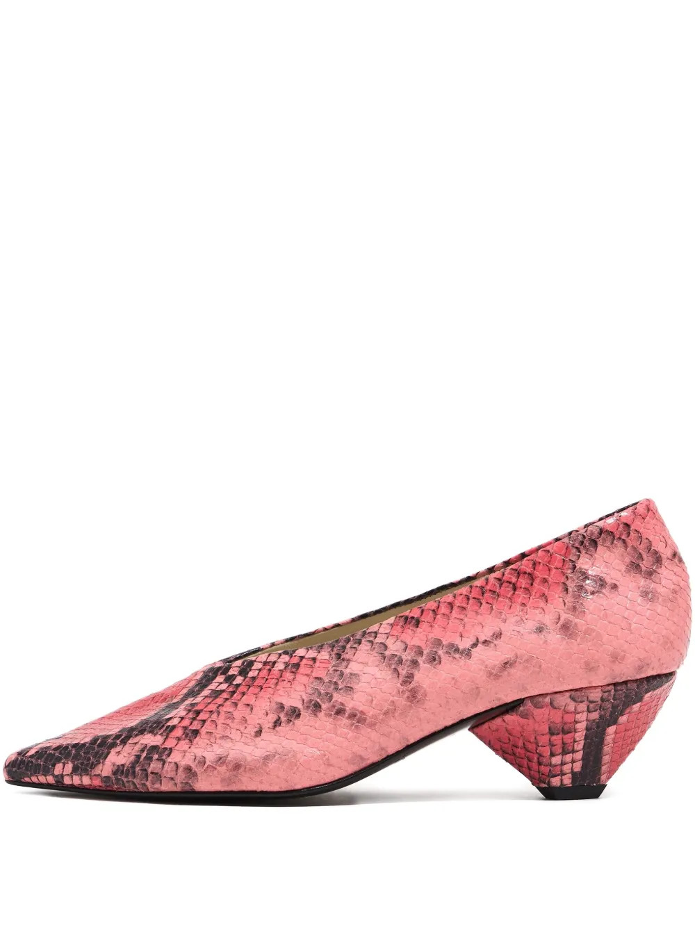 snake-print pointed-toe pumps | Farfetch Global