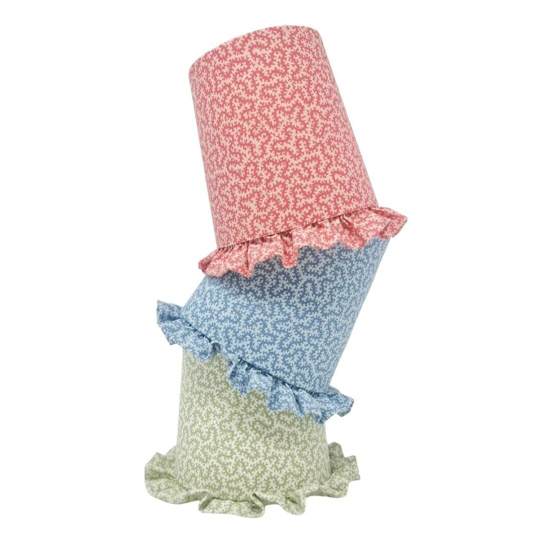 RUFFLE LAMPSHADE - Petra - Ian Sanderson - natural - ruffle edges - various colour options - clip... | Etsy (US)