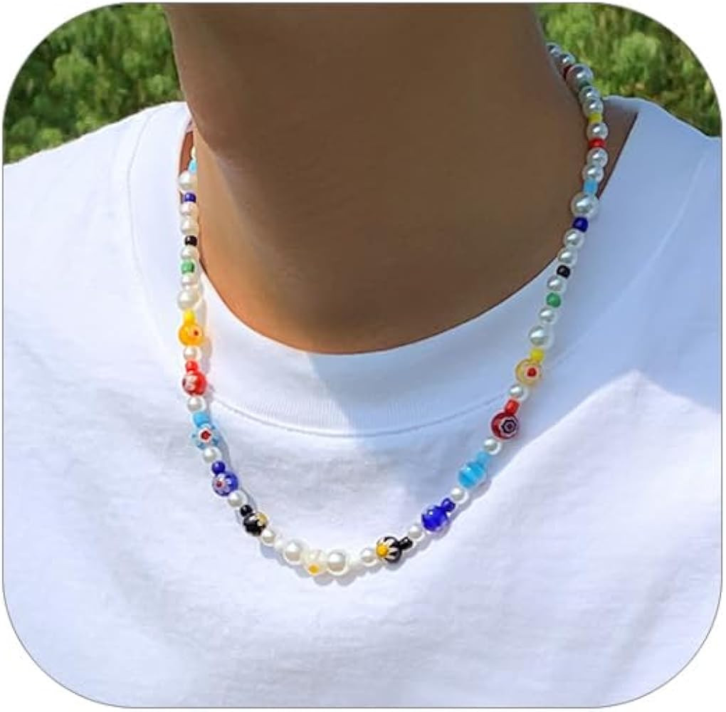 Colorful Pearl Necklace | Amazon (US)