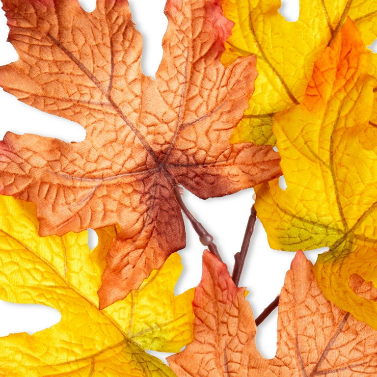 Harvest Orange Leaf Spray Floral Pick Decoration Way to Celebrate | Walmart (US)