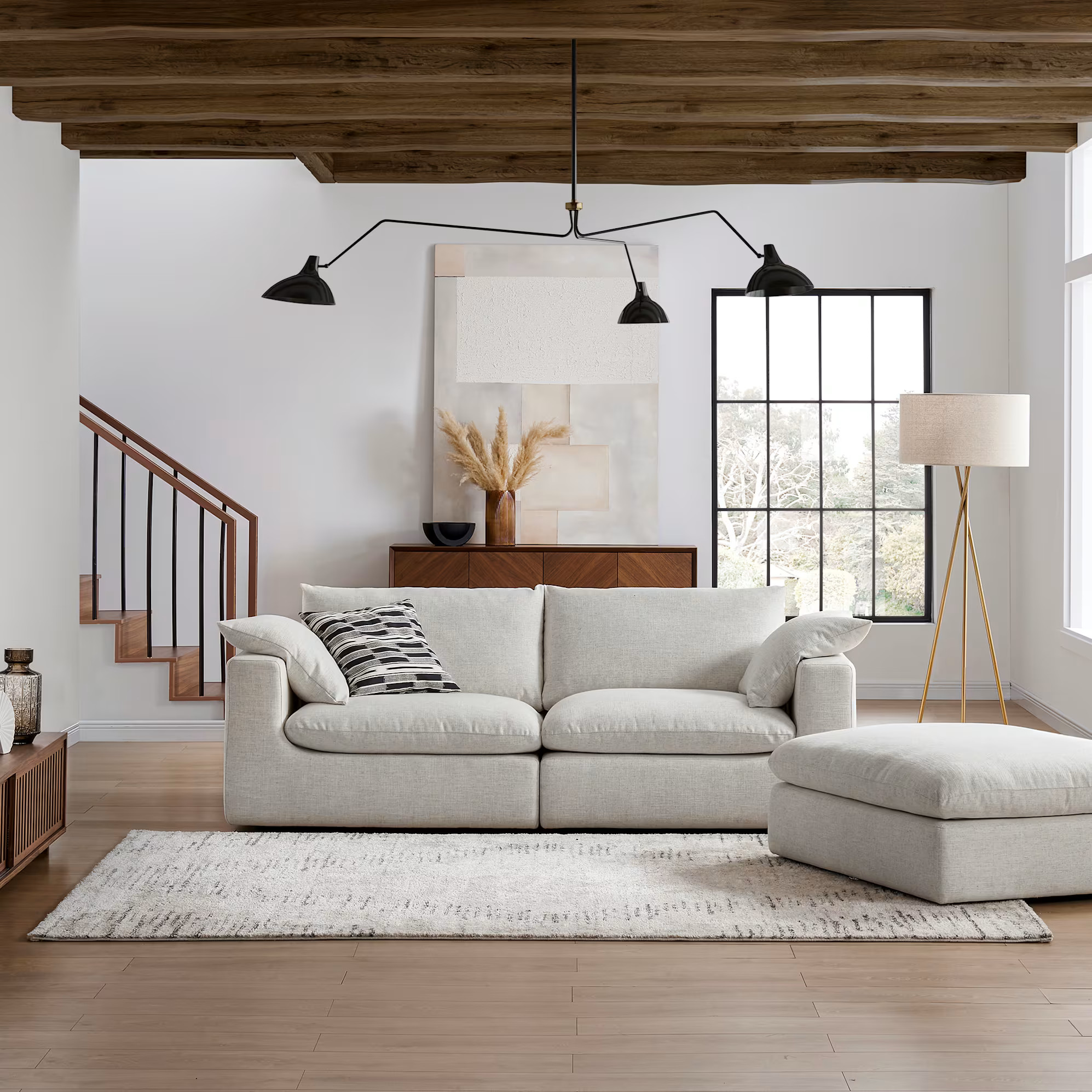 Dawson 3 Seater Sofa with Ottoman | Castlery US | Castlery US