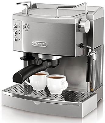 DeLonghi EC702 15-Bar-Pump Espresso Maker, Stainless, Metal | Amazon (US)