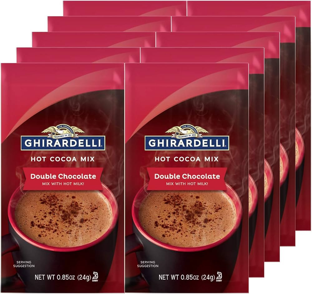 GHIRARDELLI Hot Cocoa Mix Double Chocolate, .85 Oz Packet | Amazon (US)