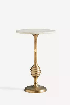 Bumble Bee Marble Top Brass Side Table | Anthropologie (US)