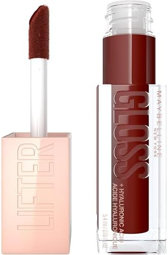 MAYBELLINE Lifter Gloss, Hydrating Honey'd Lip Gloss with Hyaluronic Acid, High Shine for Plumper... | Amazon (US)