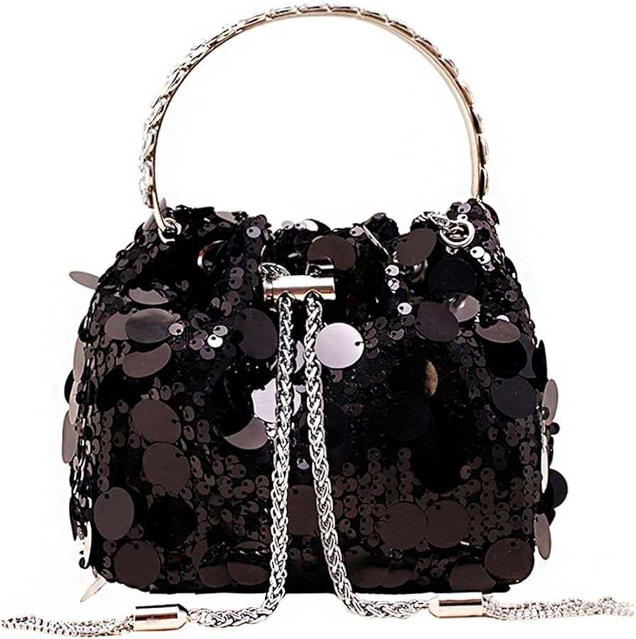 Sparkly Sequin Evening Handbags Purse for Women Glitter Clutch Crossbody Bag for Evening Wedding ... | Amazon (US)