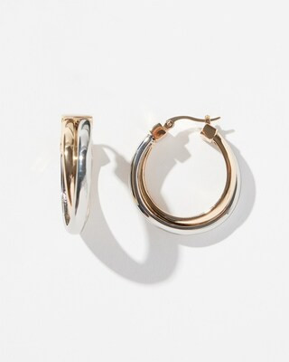 Mixed Metal Double Hoops | Chico's