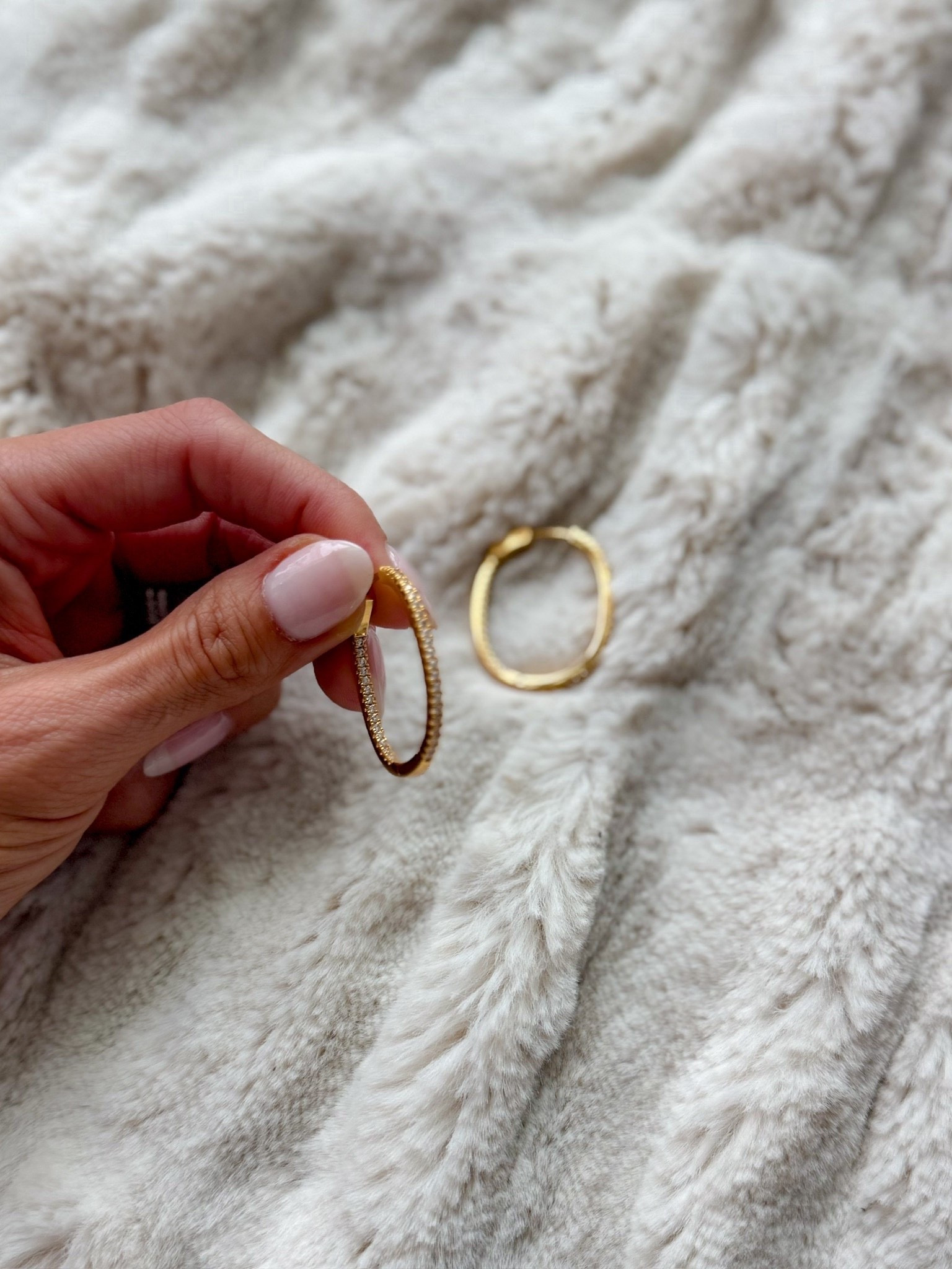 These gold hoops are the kind of earrings that make even a simple outfit feel finished. I love the slightly textured shape and subtle sparkle for everyday, but they’re pretty enough to wear for dinner or an event too.

gold hoop earrings, statement hoops, everyday jewelry, gold earrings, textured hoops, classic jewelry, women’s jewelry, fall accessories, elevated jewelry, everyday accessories, annabrstyle

#LTKootd #LTKSeasonal #LTKOver40