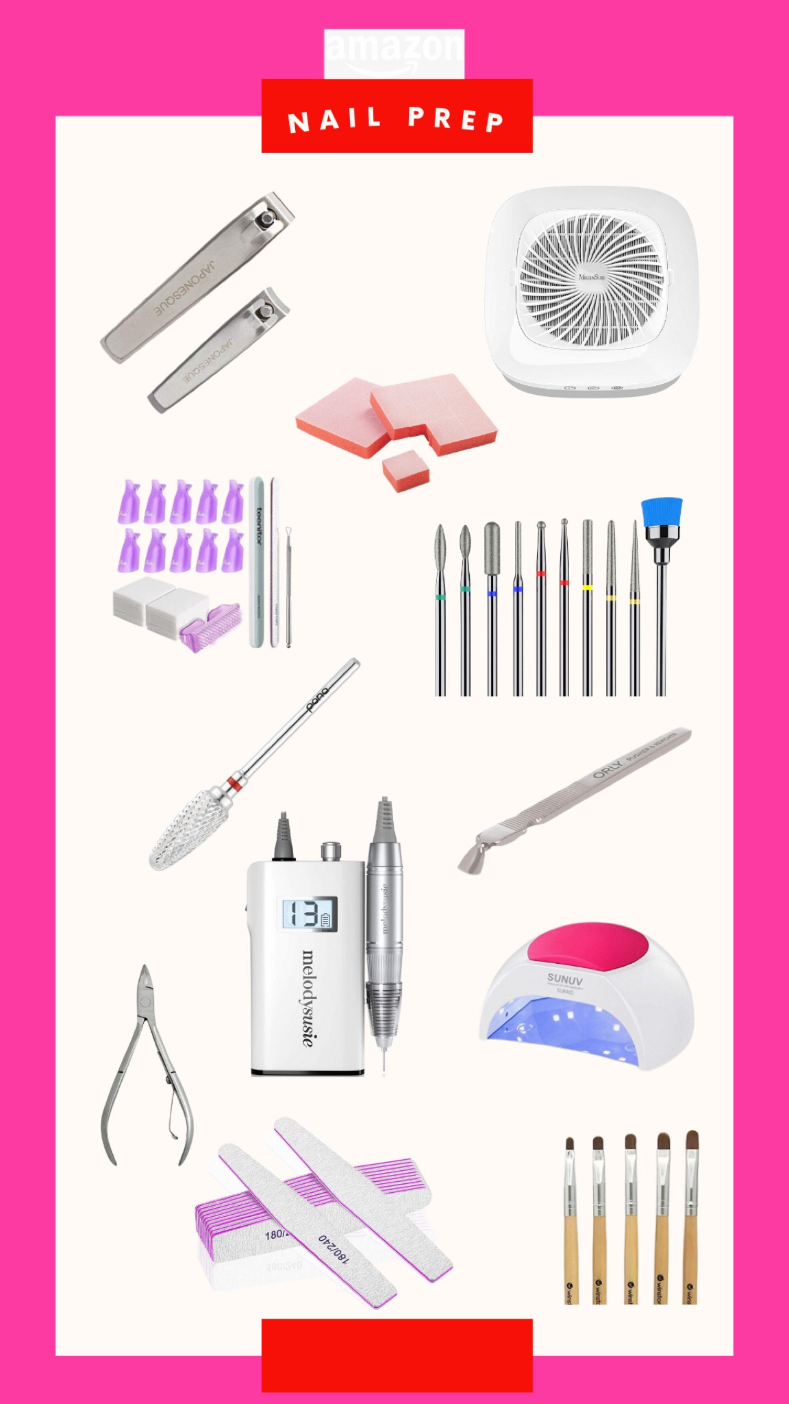 My Amazon prime day nail prep favorites! These are all of the products I use every time I do my nails 😍 #nails #nailprep #amazonprimeday #primeday 

#LTKunder100 #LTKSeasonal #LTKbeauty