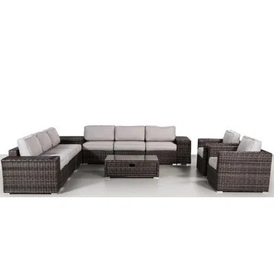 8 - Person Outdoor Seating Group, 12 Piece With Cushions, For Patio And Deck Gatherings, Comfortable Functional Design Conversation In , Entertaining | Wayfair North America