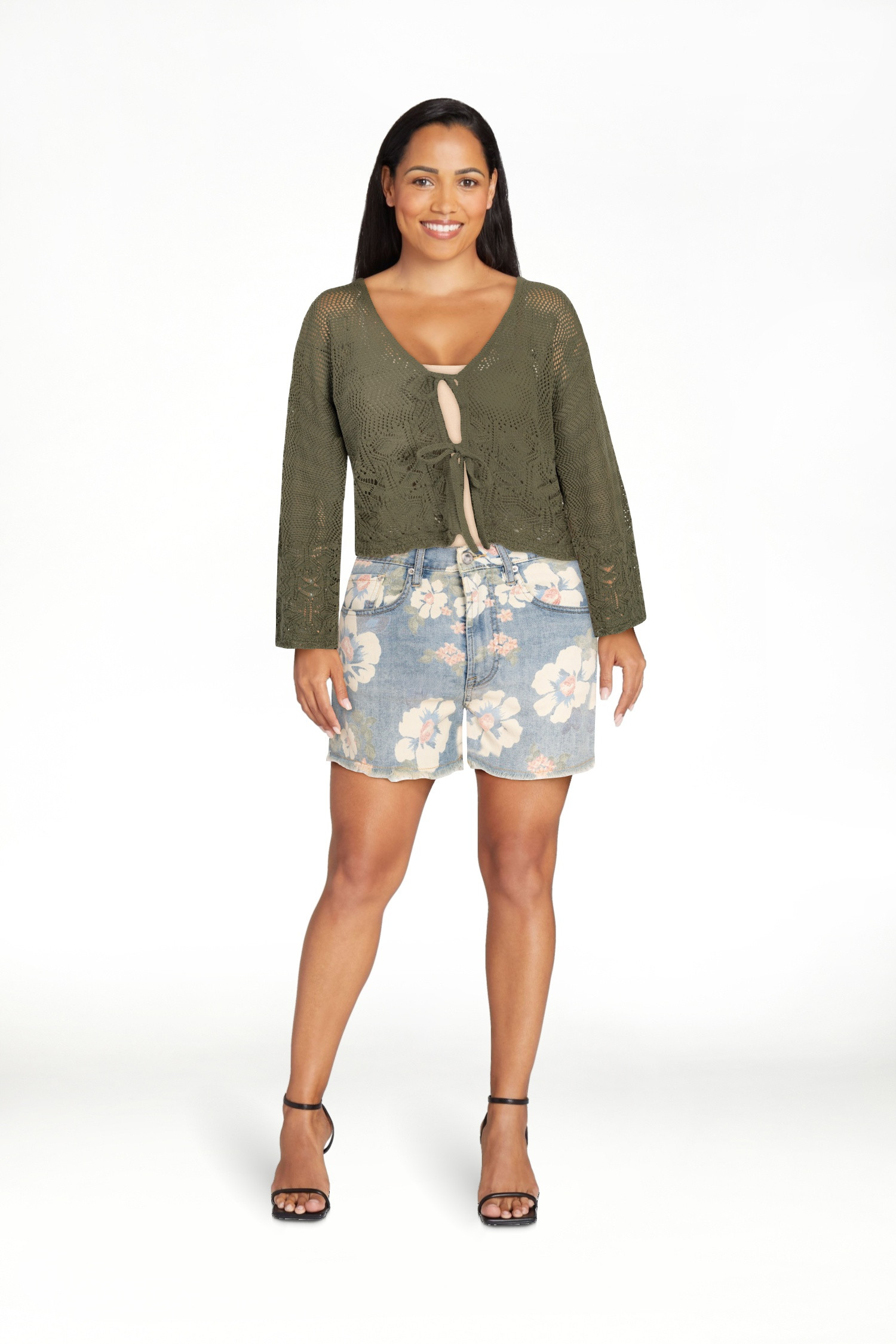 Jessica Simpson Women's High Rise Ginger Short, Sizes 2-16 - Walmart.com | Walmart (US)