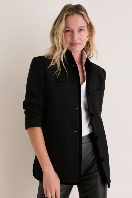 TUCKERNUCK
Black Velvet Trim Dalton Jacket

#LTKootd #LTKSeasonal #LTKWorkwear