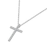 Amazon Collection Platinum or Gold Plated Sterling Silver Cross Pendant Necklace with Infinite El... | Amazon (US)