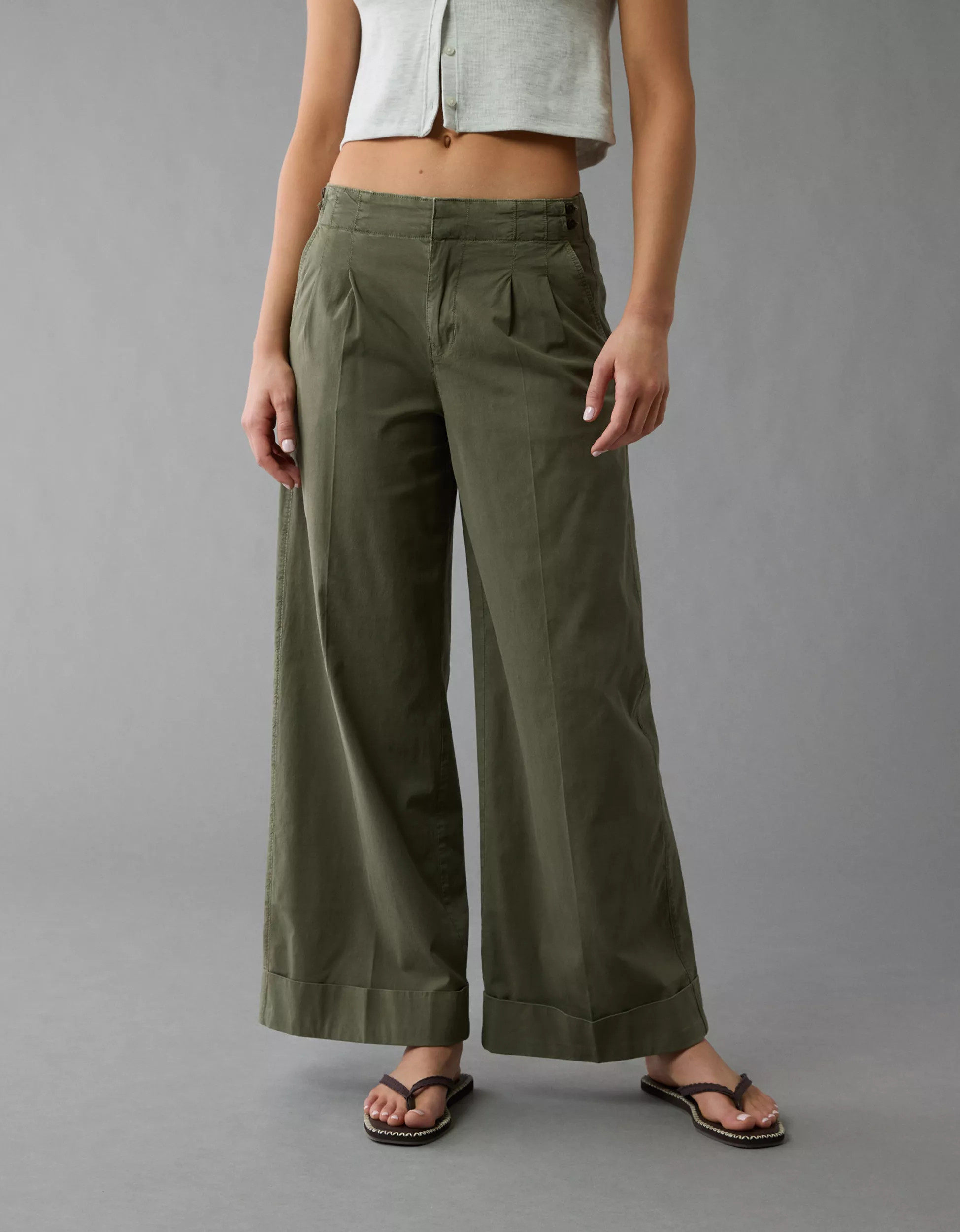 AE Poplin Pull-On Pant | American Eagle Outfitters (US & CA)