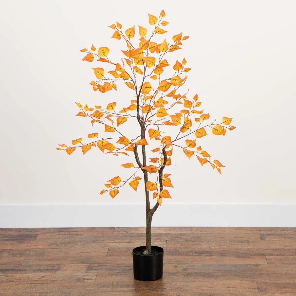 48" H Artificial Birch Leaf Fall Tree | Wayfair North America