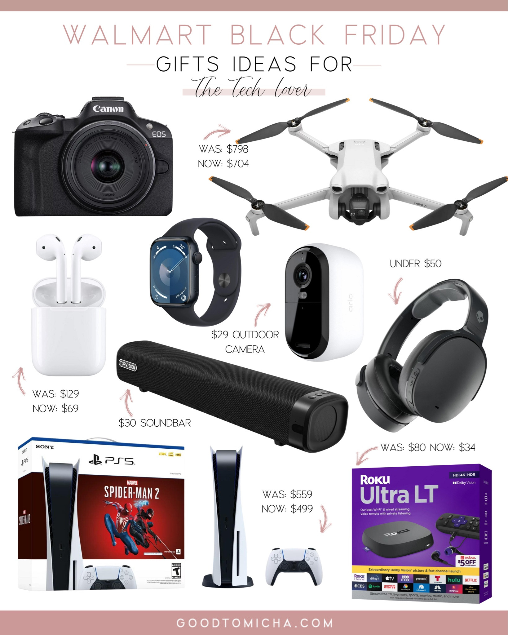 Walmart Black Friday sale finds for the tech lover! 

#LTKGiftGuide #LTKHolidaySale #LTKsalealert