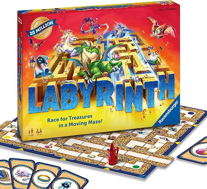 Ravensburger Labyrinth Board Game - A Strategic Maze Challenge for Family Nights - Find Treasures... | Amazon (US)