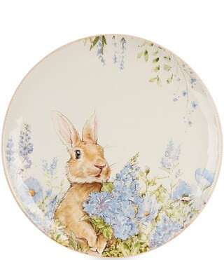 Floral Bunny Platter | Dillard's